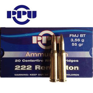 PRVI PARTIZAN 222 Rem. 55GR FMJ BT